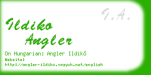ildiko angler business card